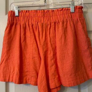 Women A New Day Orange trendy Shorts worn once